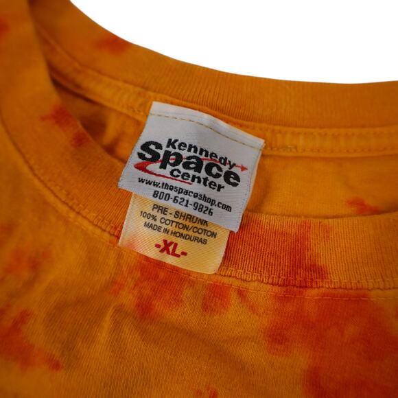 Vintage Y2k Kennedy Space Center Tie Dye Space Ship T Shirt - Picture 6 of 8